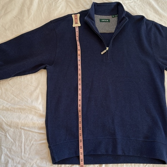 NWOT really nice men’s casual sweater. 1/4 zip and stand collar. - Picture 9 of 10